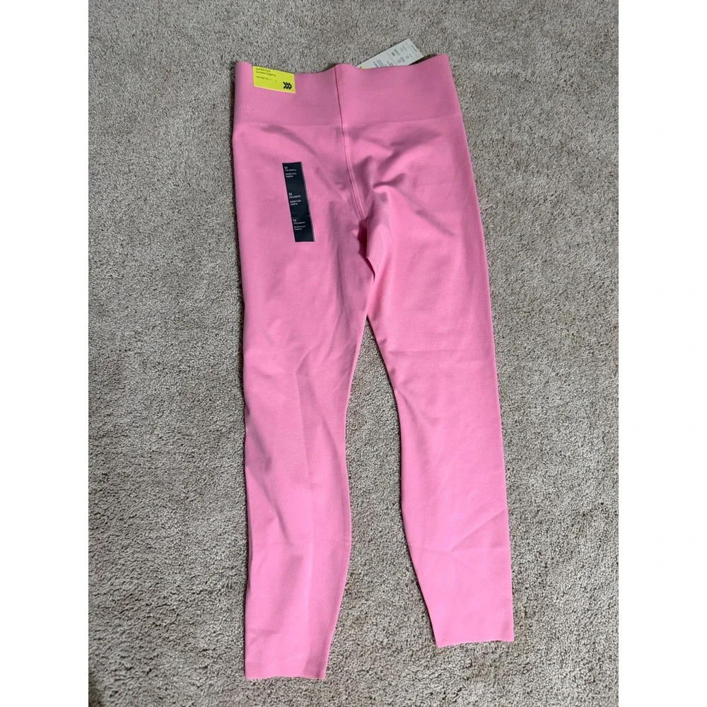 All in Motion Super Flex Bonded Leggings Pink Ultra High Rise 7/8 Length Medium